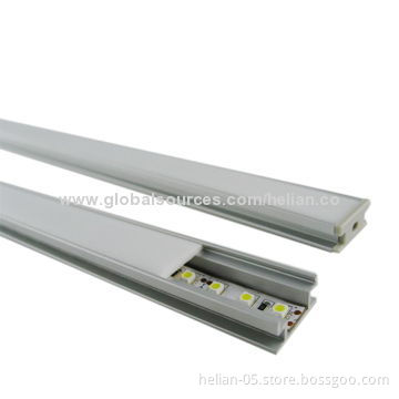 Line Flat Recessed Extrusion LED Profile for LED Strips, SMD 3528/5050